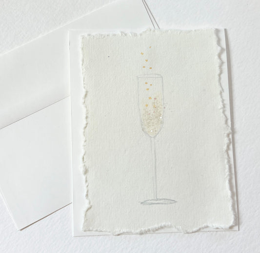 Champagne Flute Greeting Card